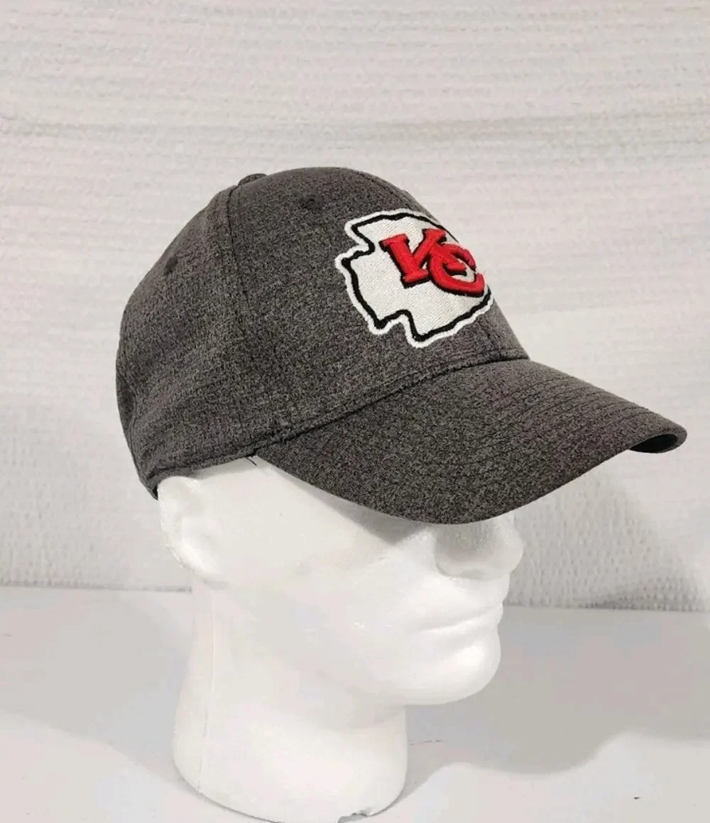 NFL Cap Polyester GRY Solid Color Men Snapback Hat